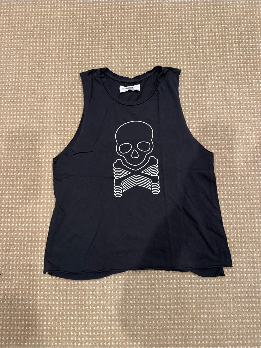 Women’s Soul Cycle Grey Skull Graphic Muscle Tank